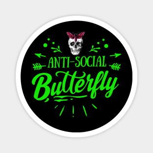 Anti-Social Butterfly - Introverts be like - Skull Moth - Social Anxiety Magnet